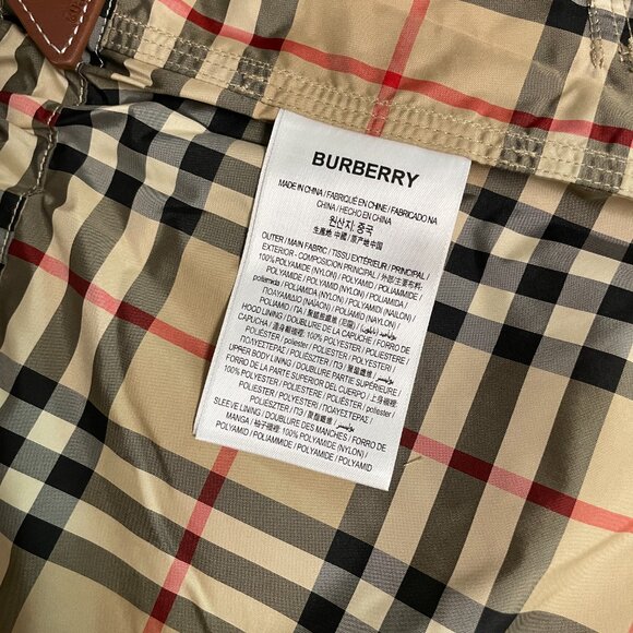 Burberry Plaid Pattern Outerwear Jacket Women Beige Jackets & Coats - Picture 7 of 10